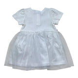 Moschino Abito Tinta Unita Mezza Manica per Neonata MDV0DB BIANCO MOSCHINO 