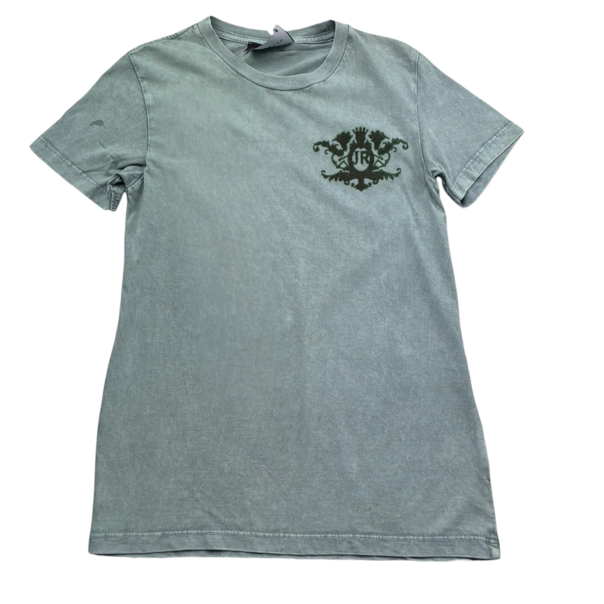John Richmond T-Shirt Girocollo Tinta Unita con Stampa per Bambino RBP26149TS VERDE JOHN RICHMOND 