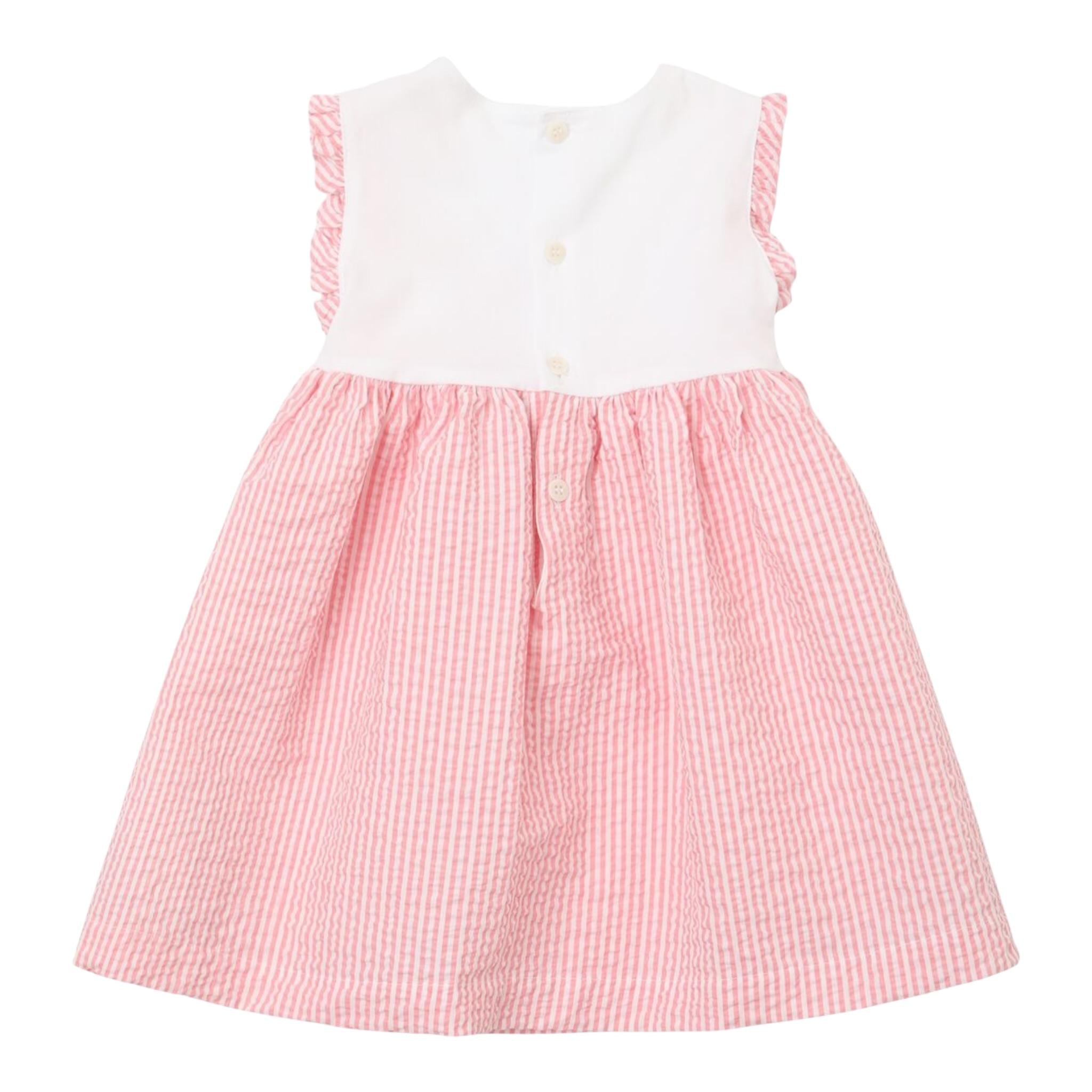 Il Gufo Abit Giromanica Bicolore Fantasia A Righe per Neonata P25VA331C1080 BIANCO/ROSA IL GUFO 