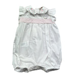 Le Bebe Pagliaccetto Mezza Manica Tinta Unita per Neonata LBG6225 BIANCO LE BEBE 