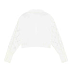 Patrizia Pepe Camicia Manica Lunga Tinta Unita con Brillantini per Bambina 7C0254 BIANCO PATRIZIA PEPE 