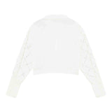 Patrizia Pepe Camicia Manica Lunga Tinta Unita con Brillantini per Bambina 7C0254 BIANCO PATRIZIA PEPE 