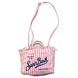 Saint Barth Borsa Tinta Unita con Stampa per Bambina VANITYMINI ROSA SAINT BARTH 