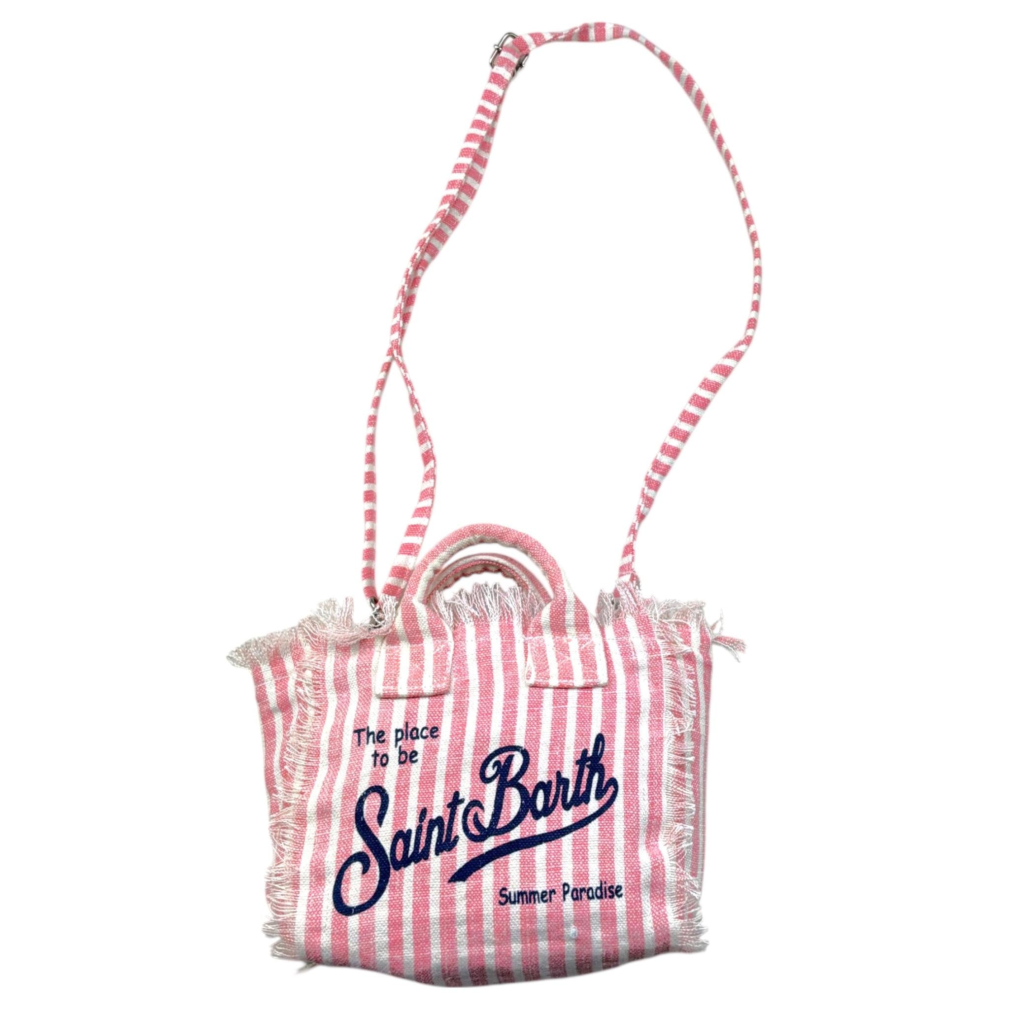 Saint Barth Borsa Tinta Unita con Stampa per Bambina VANITYMINI ROSA SAINT BARTH 