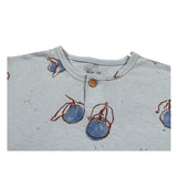 Play Up T-Shirt Girocollo Tinta Unita con Stampe per Bambino PA011AQ11054 AZZURRO PLAY UP 