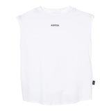 Aspesi Canotta Tinta Unita con Stampa per Bambino S25050TSM7038 BIANCO ASPESI 