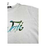Monnalisa T-Shirt Girocollo Tinta Unita con Stampa per Bambino 253609 BIANCO MONNALISA 