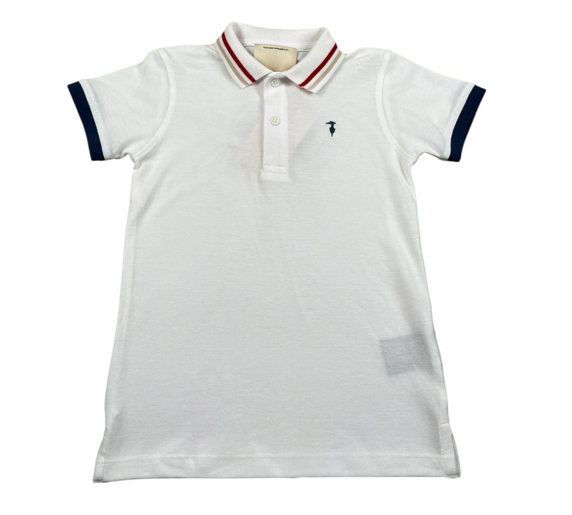 Trussardi Polo Mezza Manica Tinta Unita  per Bambino TBP26048PO BIANCO TRUSSARDI 