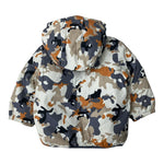 K-WAY giubbino sampa fantasia militare con cappuccio Multicolor per Neonato K6128PW MULTICOLOR K-WAY 