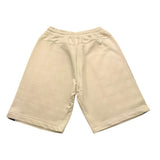 Zu+Elements Bermuda In Tuta Tinta Unita Con Elastico In Vita Beige Per Bambino