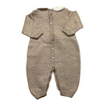 MARLU' tutina tinta unita con fantasia Beige per Neonato IG5110 BEIGE MARLU' 