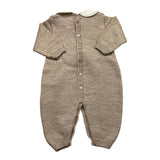 MARLU' tutina tinta unita con fantasia Beige per Neonato IG5110 BEIGE MARLU' 