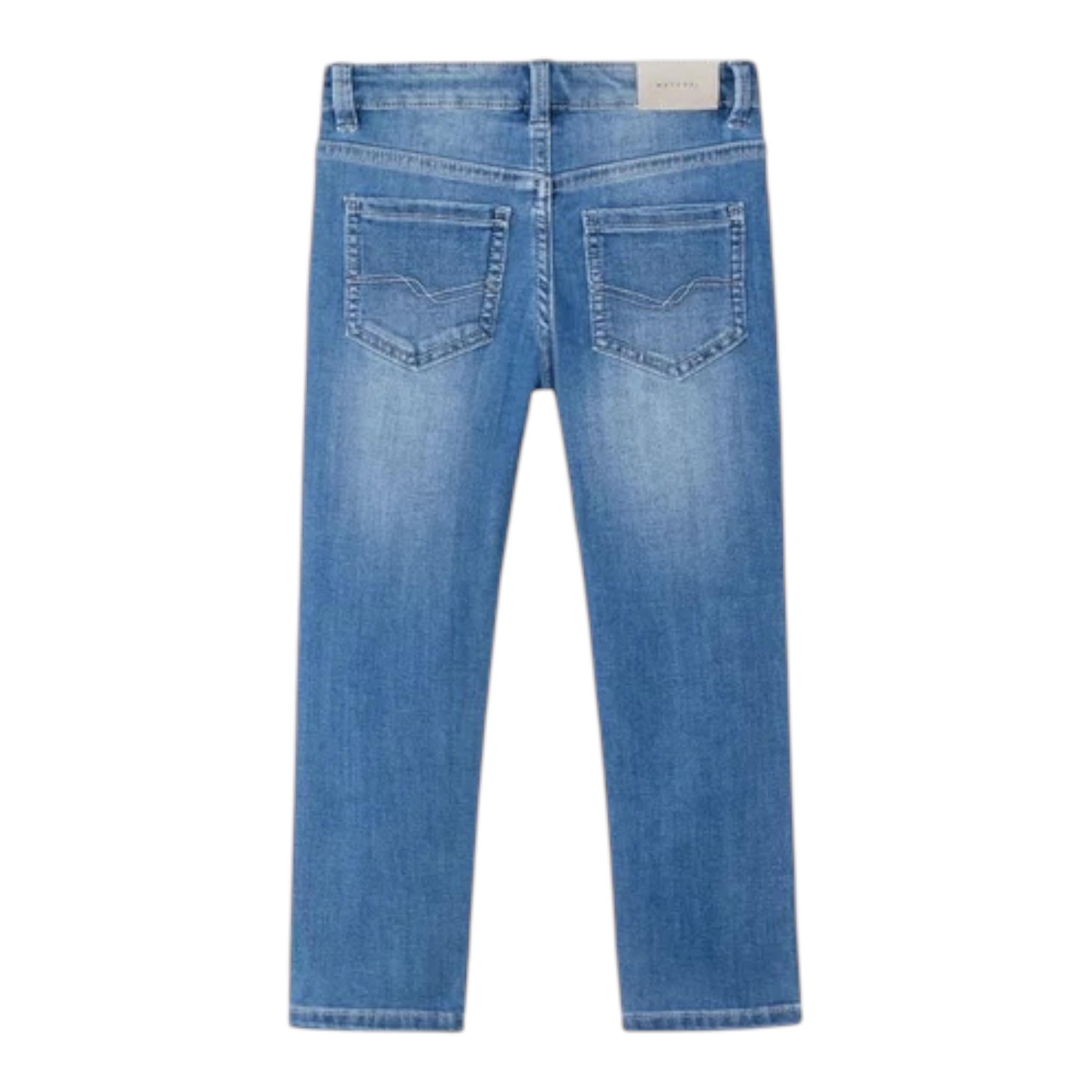 Mayoral Jeans Tinta Unita con Girovita Regolabile per Bambino 5515 BLU MAYORAL 