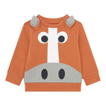 STELLA McCARTNEY felpa chiusa girocollo tinta unita con stampa Marrone per Bambino TV4550J MARRONE STELLA McCARTNEY 