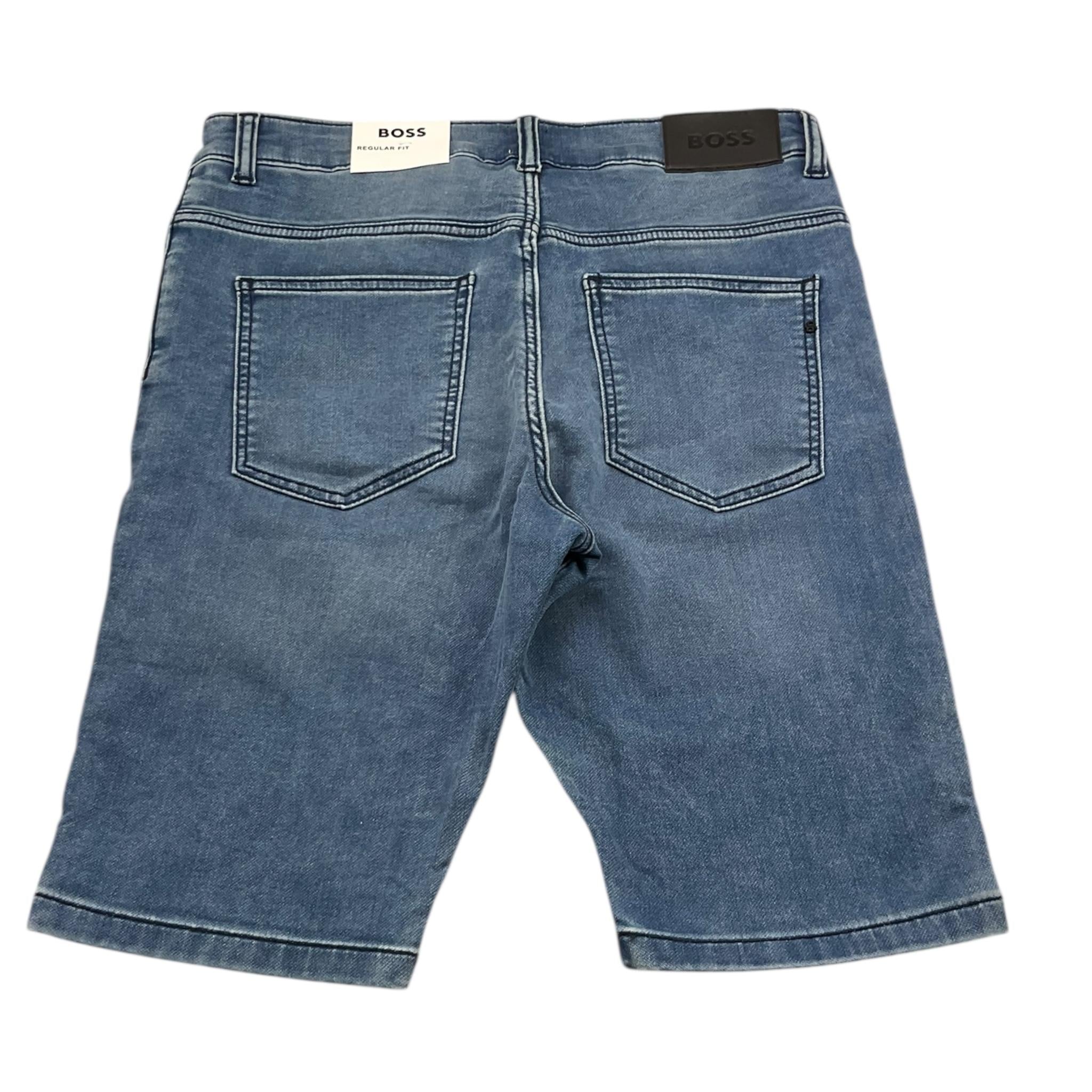 Boss Bermuda In Denim Tinta Unita con Tasche per Bambino J51995 BLU BOSS 