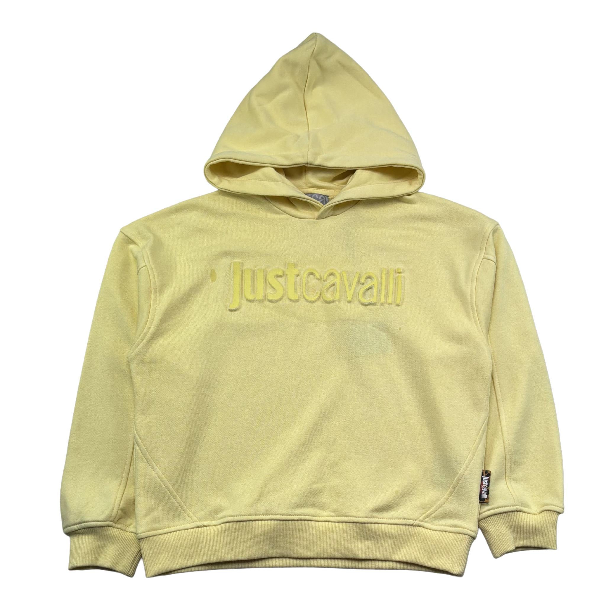 Just Cavalli Felpa Chiusa Girocollo Tinta Unita con Logo per Bambino JGP26013FE GIALLO JUST CAVALLI 