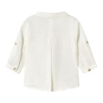 Mayoral Camicia Tinta Unita con Fantasia A Righe per Neonato 11033 PANNA MAYORAL 