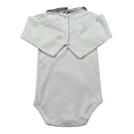 Seerose Body Manica Lunga Tinta Unita con Colletto per Neonata BDRS BIANCO SEEROSE 