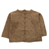 WEDOBLE cardigan tinta unita con trafori Fango per Neonata I2406308 FANGO WEDOBLE 