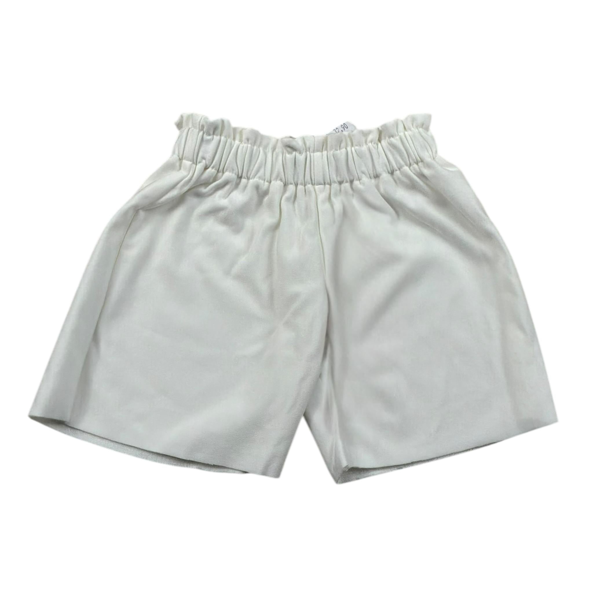 Bamboom+Babies Short Tinta Unita con Elastico In Vita per Neonata 866 BIANCO BAMBOOM+BABIES 