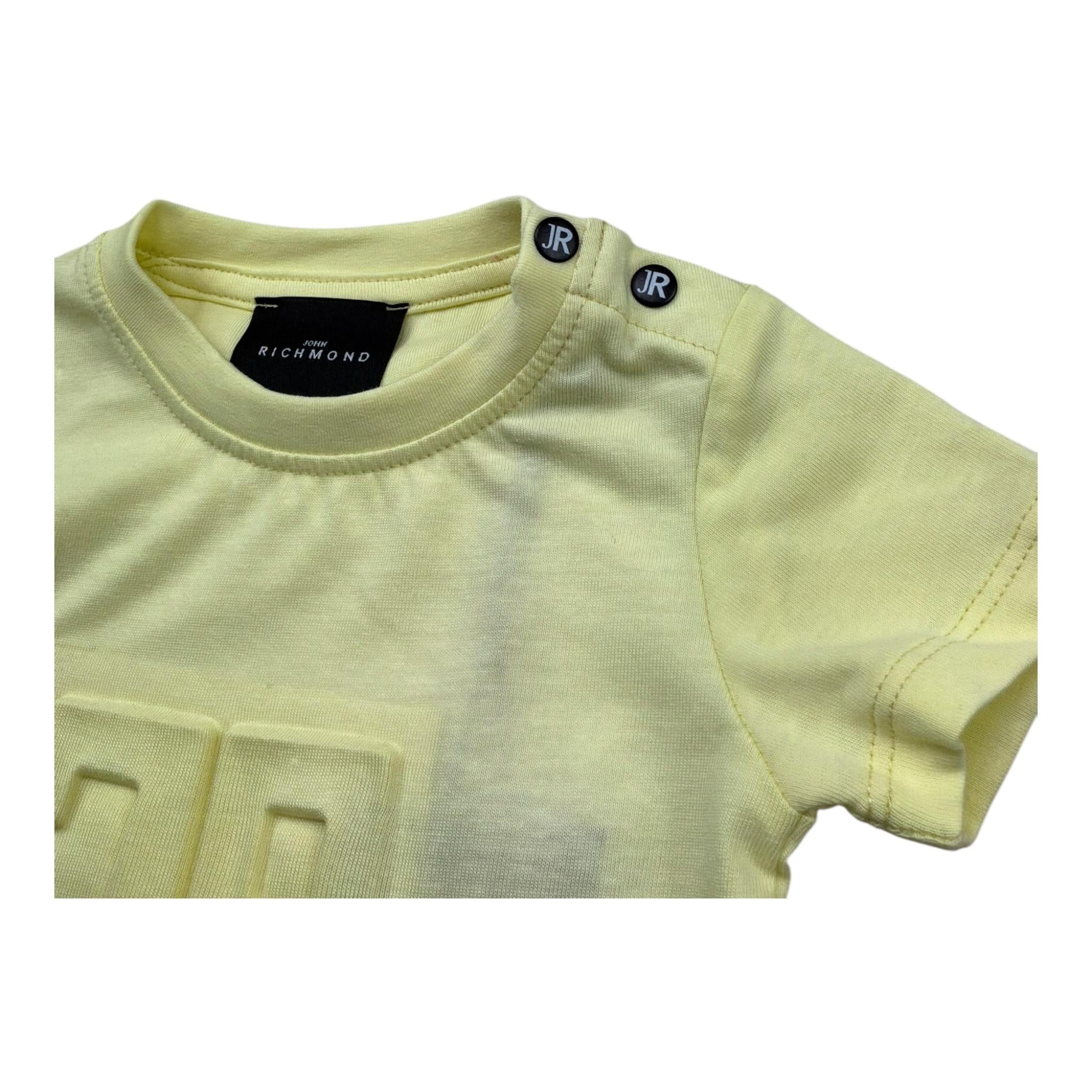 John Richmond T-Shirt Girocollo Tinta Unita con Logo per Neonata RIP26030TS GIALLO JOHN RICHMOND 