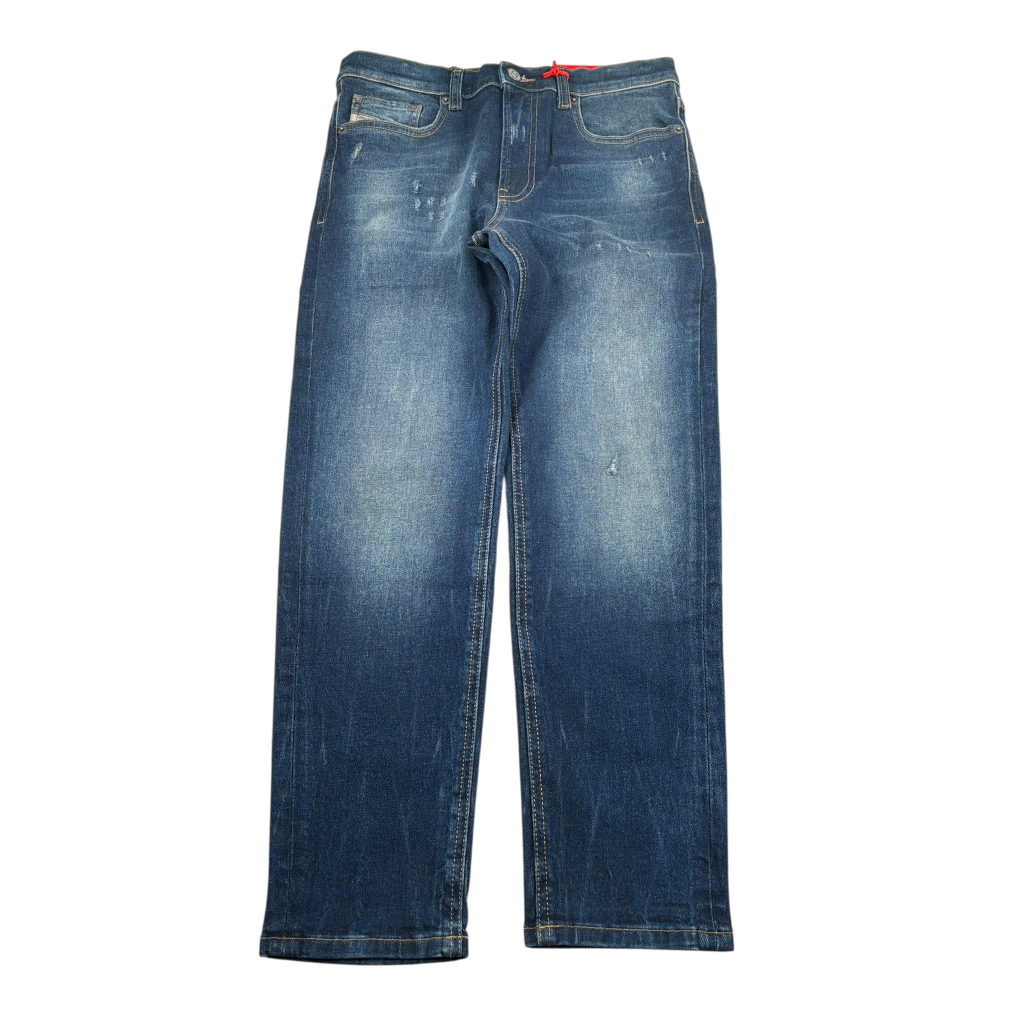 Diesel Jeans tinta unita con Girovita Regolabile Blu per Bambino J00981 BLU DIESEL 