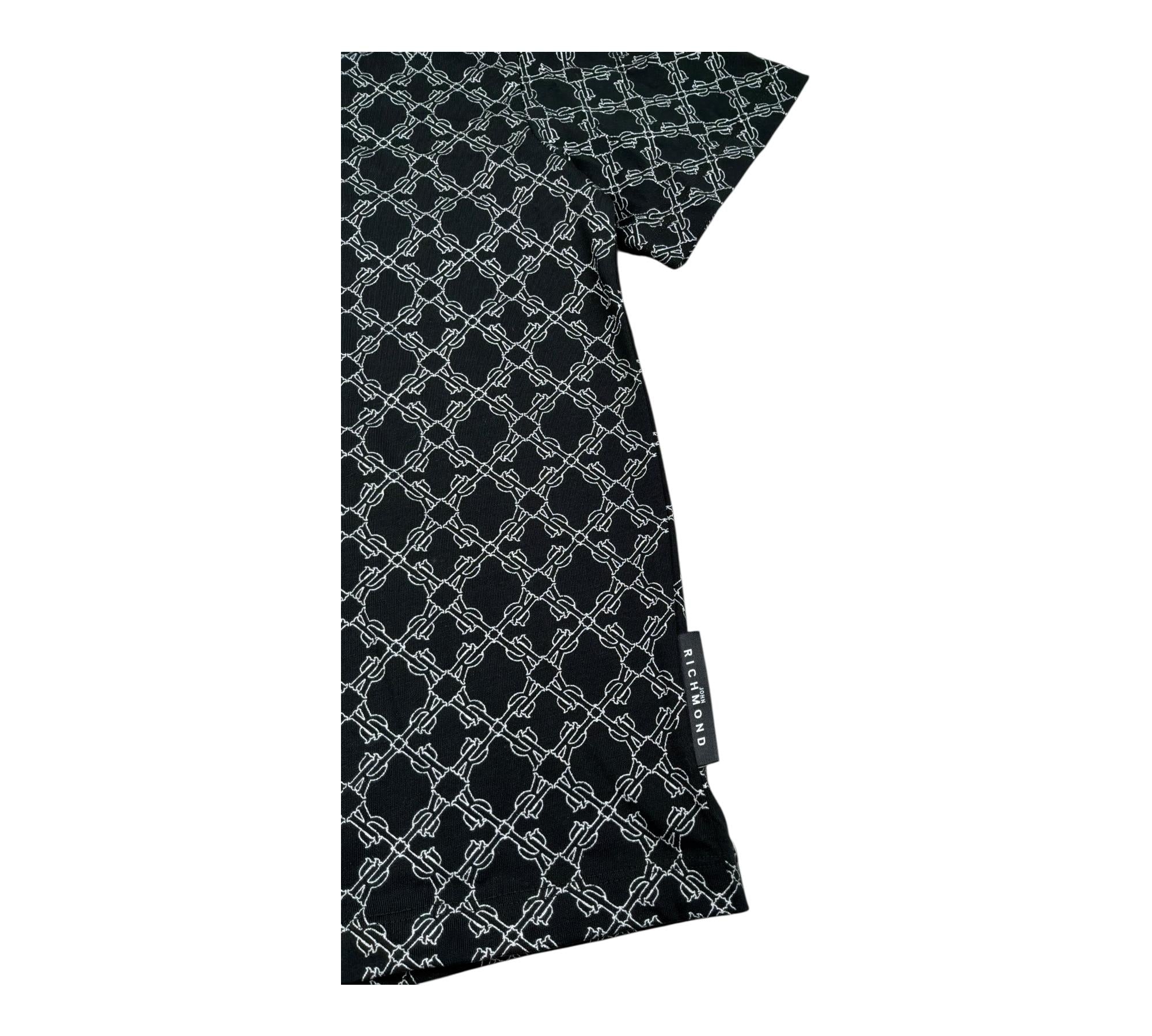 John Richmond T-Shirt Girocollo Tinta Unita per Bambino RBP26076TS NERO JOHN RICHMOND 