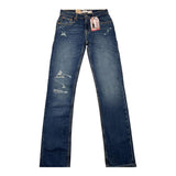 LEVI'S jeans tinta unita con strappi Blu per Bambino 9EL207X BLU LEVI'S 
