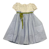 La Stupenderia Abito Mezza Manica Bicolore per Bambina TJAB84 BIANCO/AZZURRO LA STUPENDERIA 