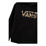 VANS felpa chiusa con cappuccio tinta unita con stampa logo Nero per Bambina VN00K8WBLK NERO VANS 