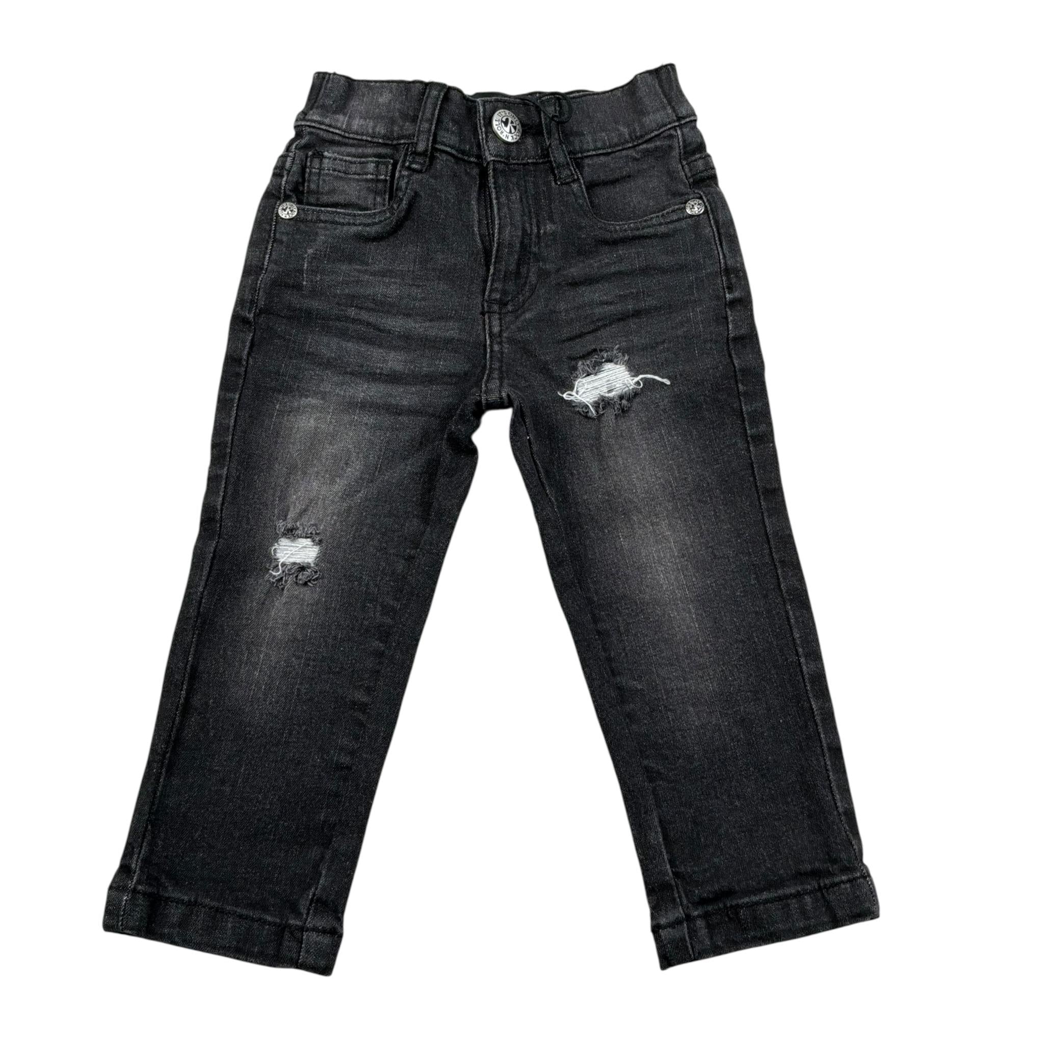 John Richmond Jeans Tinta Unita con Elastico In Vita per Neonato RIP25065JE NERO JOHN RICHMOND 