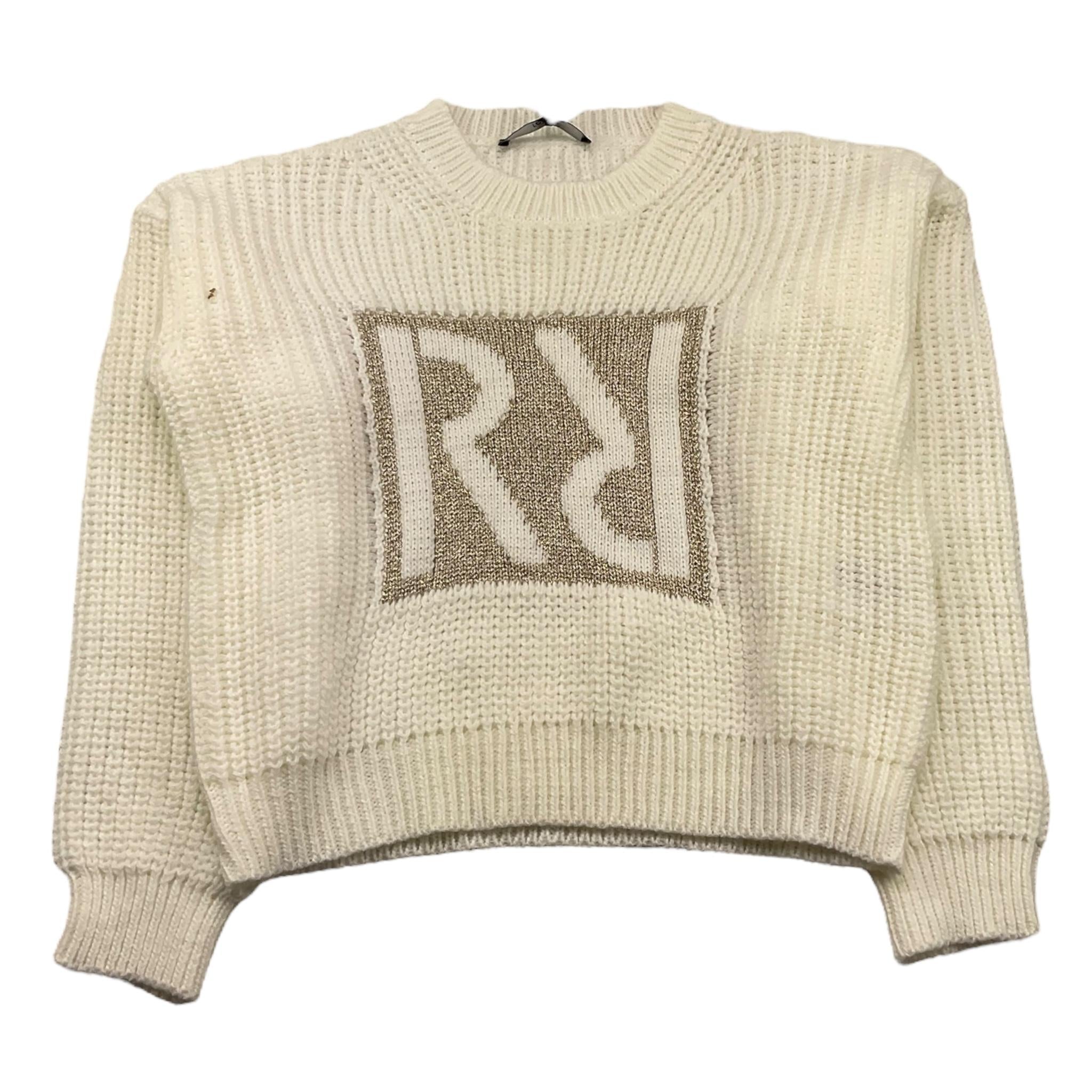 RELISH maglia girocollo tinta unita con ricami Panna per Bambina RGA2302114014 PANNA RELISH 