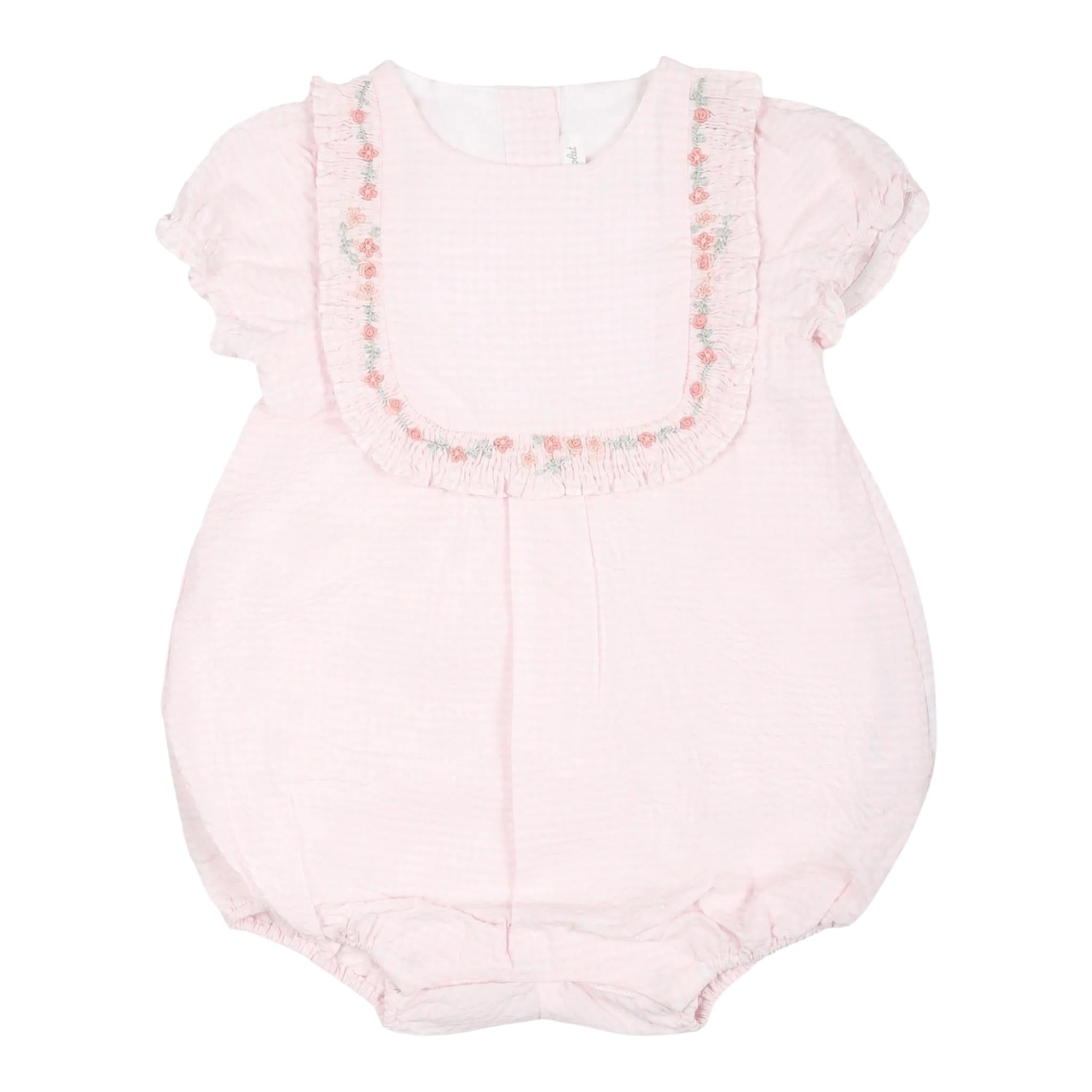 Tartine Et Chocolat Pagliaccetto Tinta Unita Mezza Manica Fantasia A Righe per Neonata TY33130 ROSA TARTINE ET CHOCOLAT 