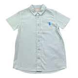 Trussardi Camicia Mezza Manica Tinta Unita con Logo per Bambina TBP26020CL VERDE TRUSSARDI 