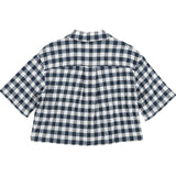 Max&Co. Camicia Mezza Manica Fantasia Quadri per Bambina MX0123 BIANCO/BLU MAX&Co. 