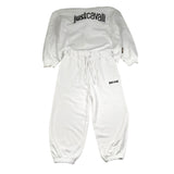 Just Cavalli Completo 2 Pezzi Felpa-Pantalone Tinta Unita per Bambino JGP26012CF BIANCO JUST CAVALLI 