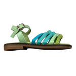 Mimisol Sandali Bicolore con Fibia per Bambina MSSC032 VERDE MIMISOL 