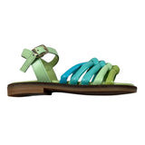 Mimisol Sandali Bicolore con Fibia per Bambina MSSC032 VERDE MIMISOL 