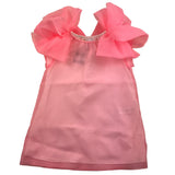 Dondup Abito Giromanica Con Tulle Tinta Unita Rosa Per Bambina
