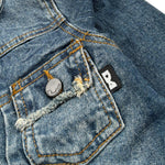 Daniele Alessandrini Giubbino In Denim Tinta Unita con Bottoni per Neonato 1295OD0894 BLU DANIELE ALESSANDRINI 