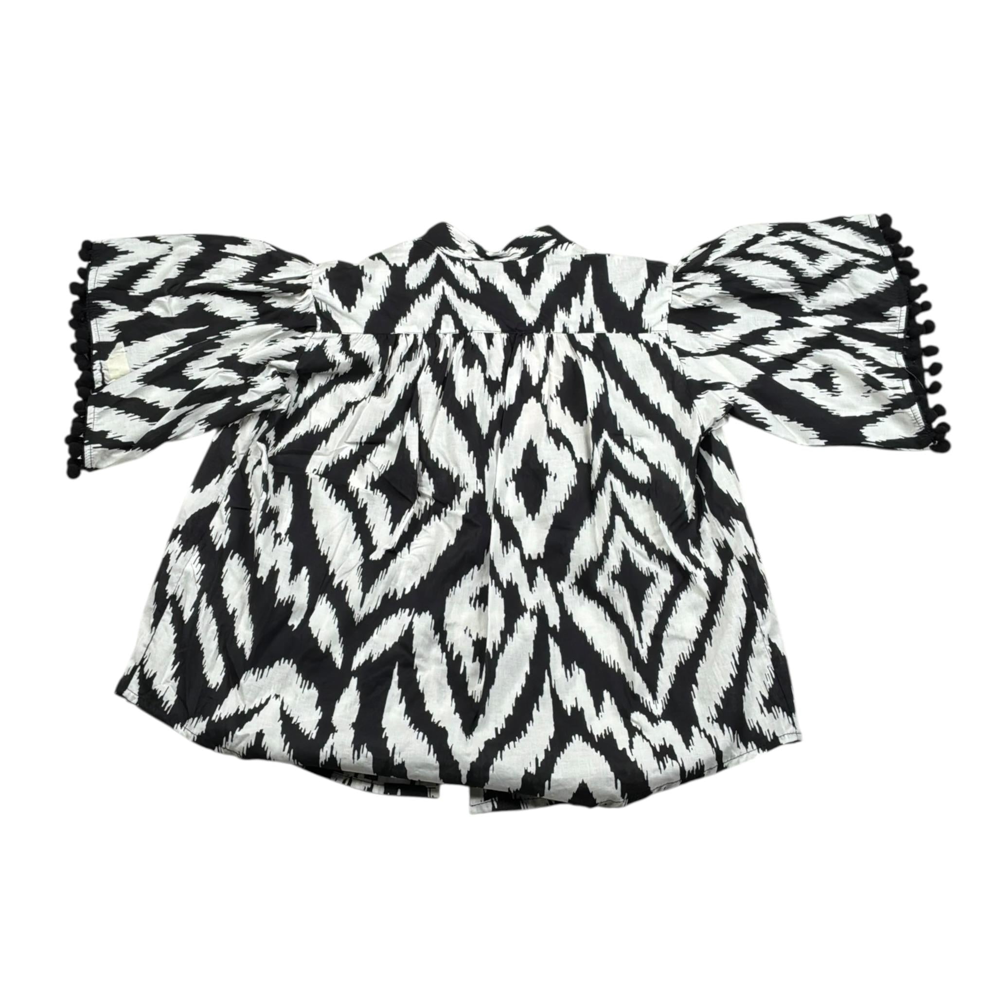 Kaos Camicia Bicolore con Stampa per Bambina KS199 PANNA KAOS 