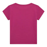 Guess T-Shirt Girocollo Tinta Unita con Stampa per Neonata A5GI02K6YW4XX MAGENTA GUESS 