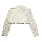 Liu Jo Camicia Tinta Unita con Balze per Bambina GA4108 BIANCO LIU JO 