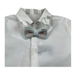 New Gereration Camicia Manica Lunga tinta unita E Papillon Panna per Neonato 41162N PANNA NEW GERERATION 