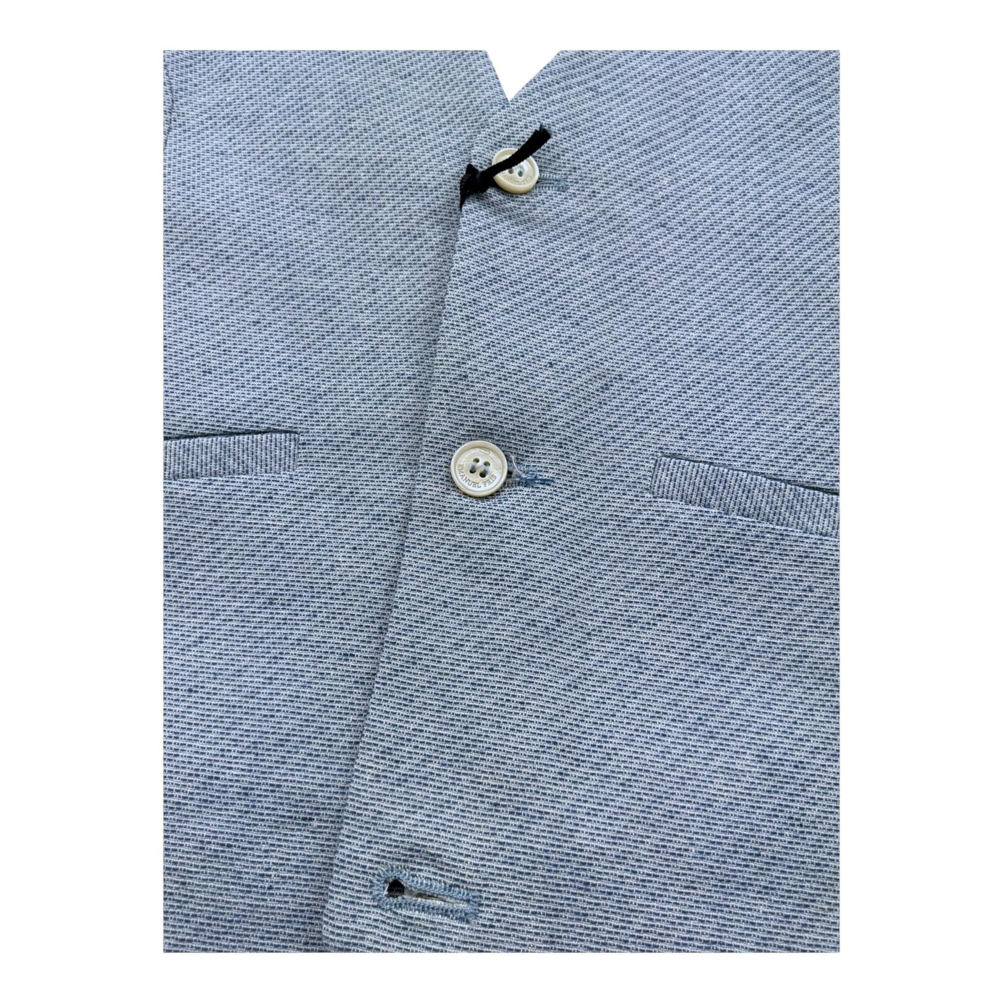Emanuel Pris Gilet Tinta Unita per Bambino EPC2093R AZZURRO EMANUEL PRIS 
