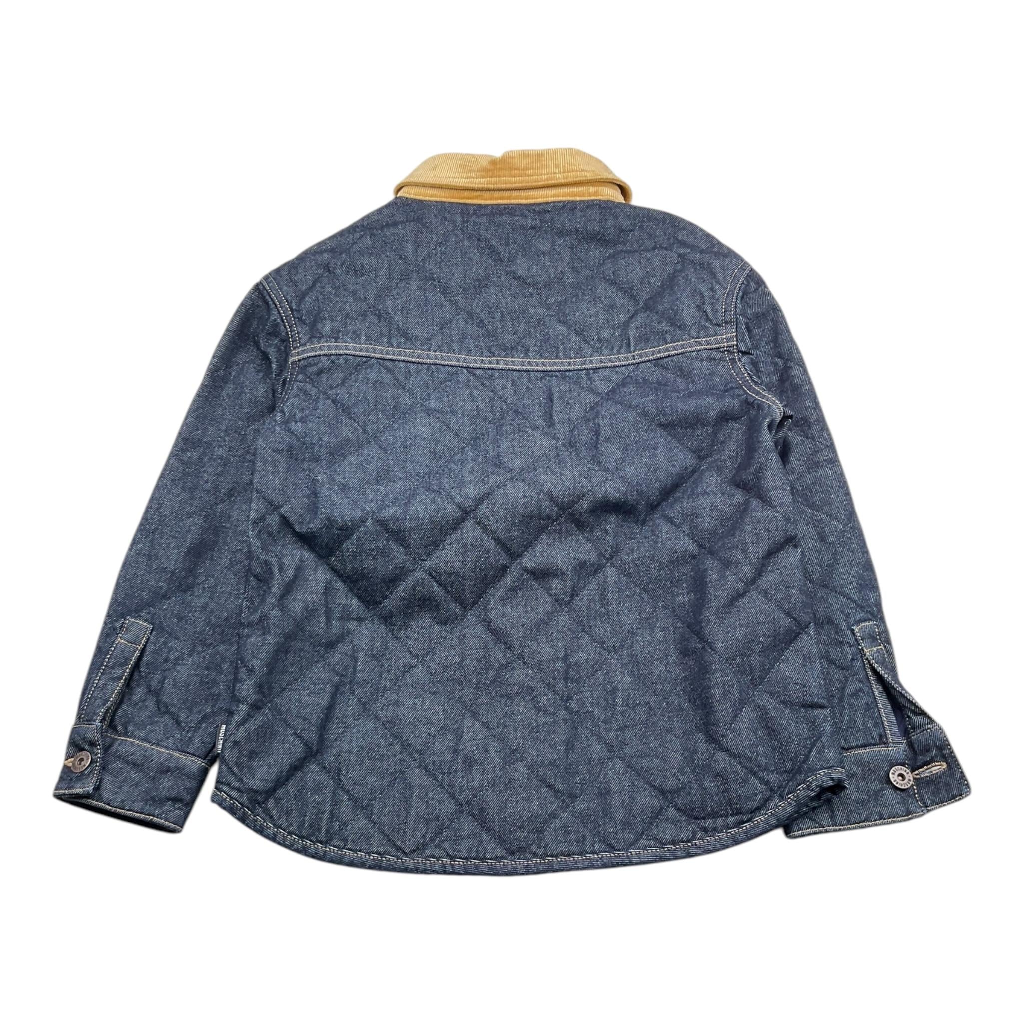 MOSCHINO giubbino in denim con colletto in contrasto Blu per Bambino HUS05E BLU MOSCHINO 