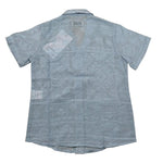 Mood_One Camicia Mezza Manica Tinta Unita con Ricami per Bambino 30199 AZZURRO MOOD_ONE 