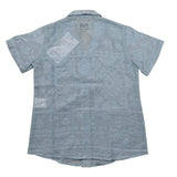 Mood_One Camicia Mezza Manica Tinta Unita con Ricami per Bambino 30199 AZZURRO MOOD_ONE 