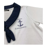 Daniele Alessandrini T-Shirt Tinta Unita con Colletto In Contrasto per Neonato 1296M00210 BIANCO DANIELE ALESSANDRINI 