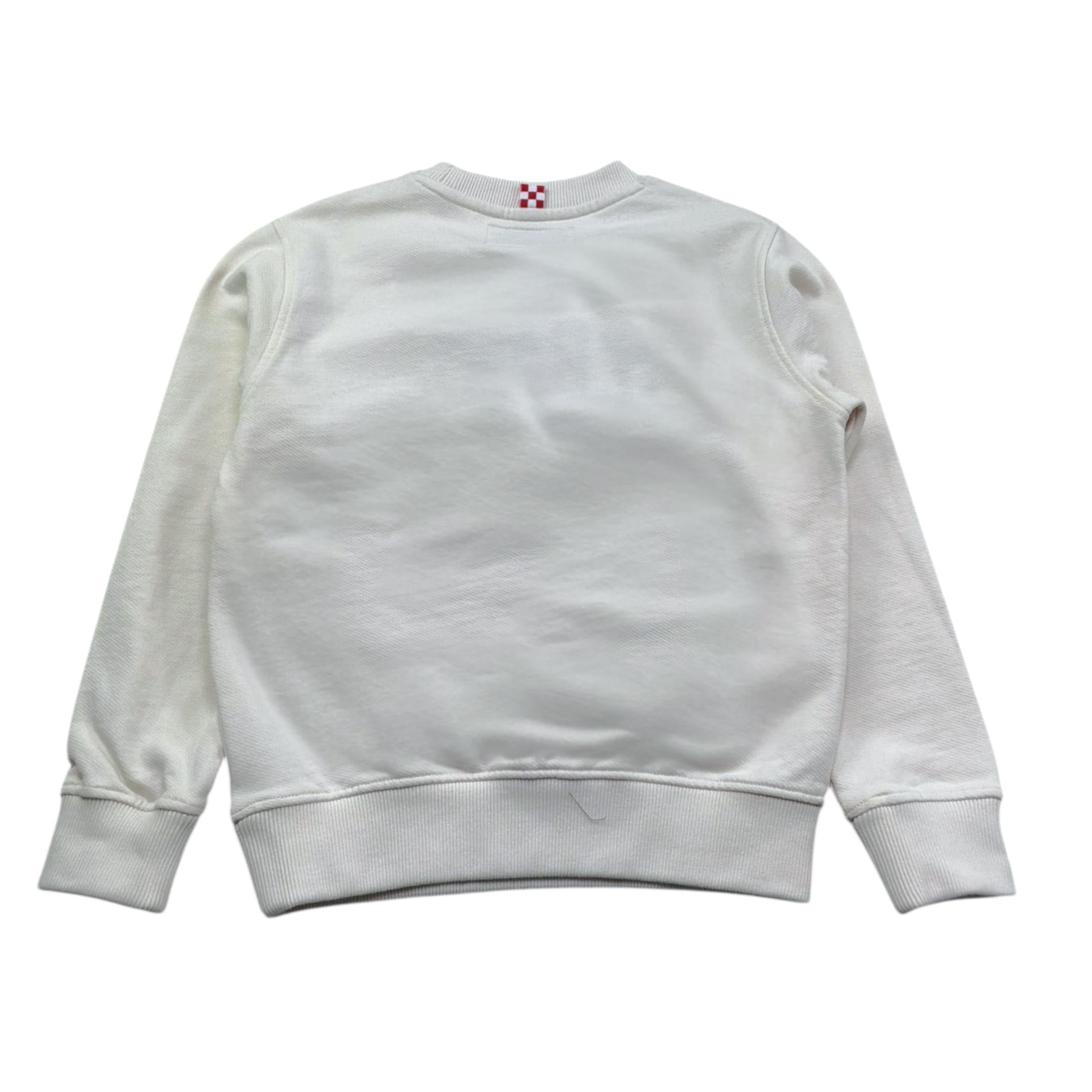 Saint Barth Felpa Girocollo Tinta Unita con Stampa per Bambino 00798L BEIGE SAINT BARTH 